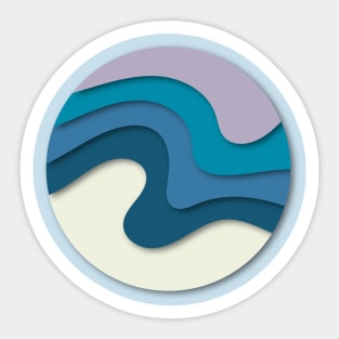 Waves Sticker